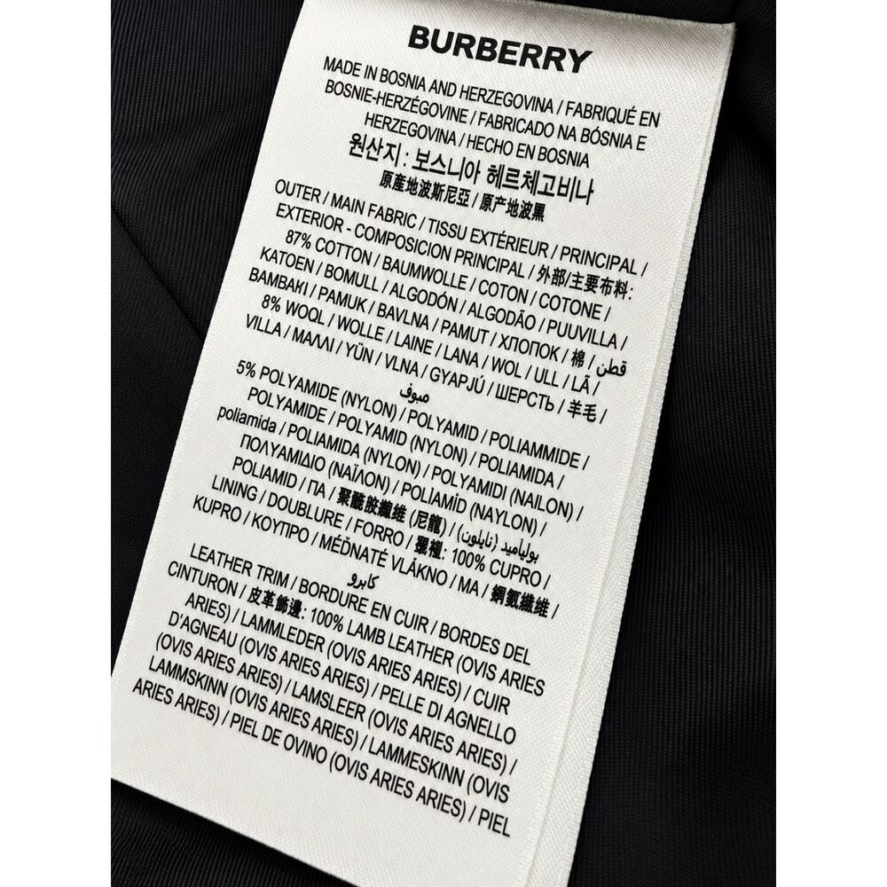 BURBERRY Upney Vintage Check Bouclé Collarless Jacket, Size 4 - Picture 8 of 10